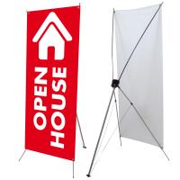 24" X 60" Details about   X Banner Stand Tripod Trade Show Display Advertising Banner Stand 