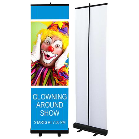 Retractable Banner Display with 78x24 Banner