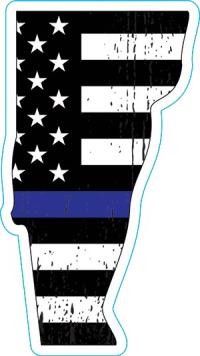 Vermont Thin Blue Line Decal