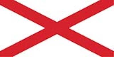 Sticker: State Flag - Alabama (1.5in x 3in)