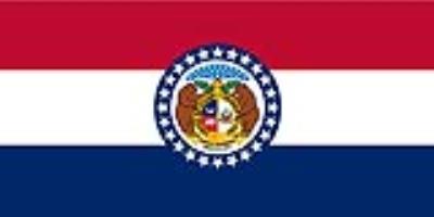 Sticker: State Flag - Missouri (1.5in x 3in)
