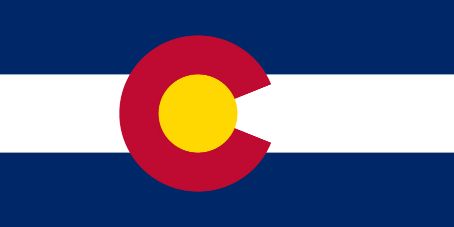 Sticker: State Flag - Colorado (1.5in x 3in)