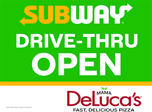 Subway-Mama Deluca's Drive-Thru Picket Sign