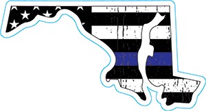 Maryland Thin Blue Line Decal