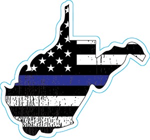 West Virginia Thin Blue Line Decal