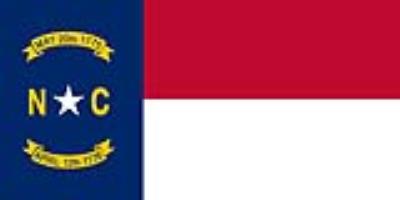 Sticker: State Flag - North Carolina (1.5in x 3in)