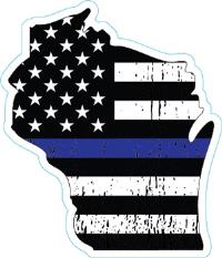 Wisconsin Thin Blue Line Decal