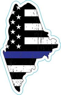 Maine Thin Blue Line Decal