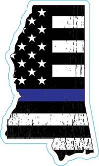Mississippi Thin Blue Line Line Decal