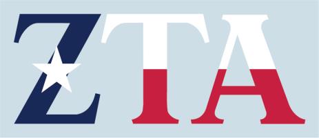 Sorority Texas Flag Greek Letter Decals