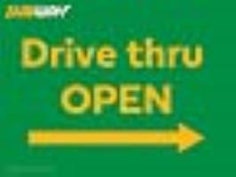 Drive-Thru Open Right Arrow Picket Sign